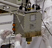 Instrument Chemin lors de son installation dans le rover - Crédits NASA/JPL Caltech