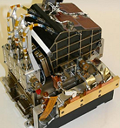 Instrument ChemCam, unité dans le corps du rover - Crédits NASA/JPL Caltech