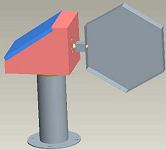 Digital model of the antenna